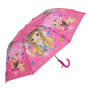 CHUVABAND 18-Inch 8K Fashion Two-Folding UV Rain Cartoon Umbrella for Kids Semi-Automatic Windproof Modern Luxury Design Back