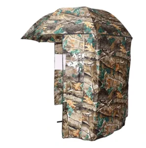 Camouflage Fishing Patio Umbrella with Fiberglass Frame Manual Tilt Polyester Material Customizable Size