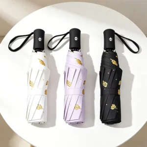 Capsule Automatic Transparent Umbrella with Logo Printing