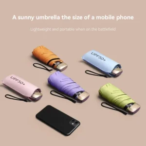 Capsule Mini Umbrella Custom Logo Windproof Folding Rain Compact Lightweight Pocket Travel Gift China Manufacturer