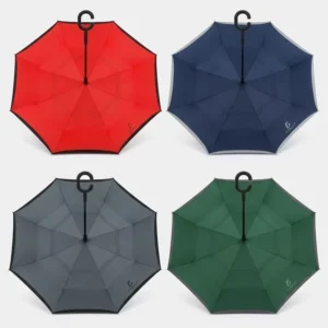 Car Outdoor Double-Layer Folding Reverse Inverted Umbrella 8K with C Handle