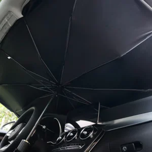 Car UV Protection Windshield Sunshade Umbrella Portable Folding Silver Coating