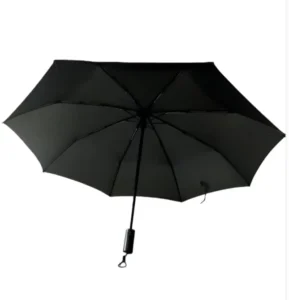 Carbon Strong Windproof Three-Folding Portable Fully-Automatic Compact Travel Rain Umbrella
