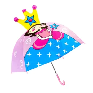 Cartoon Children’s Vinyl Sunscreen Umbrella Cute Kindergarten Rain Shine Dual Use Polyester Material Customizable Logo Printing