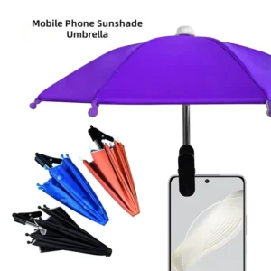 Cell Phone Umbrella Holder with Clip for Sun Shade Cell Phone Umbrella Phone Clip Outdoor Anti-glare Sunchade Protect Your Phone