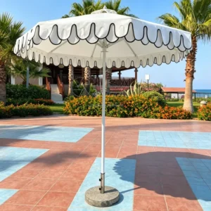 Center Pole Market Umbrella Waterproof Outdoor Coffee Shop Restaurant Table Sun Shade Parasol