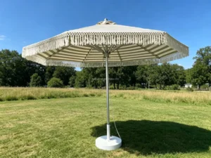 Center Pole Patio Parasol Anti-UV Outdoor Bistro Restaurant Sun Umbrella