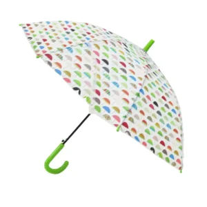 Children Umbrellas Clear Poe With Full Printing Kids Umbrella