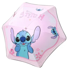 Children’s Cartoon Polyester Umbrella with Rounded Reflective Strip for Kindergarten and Primary School Use