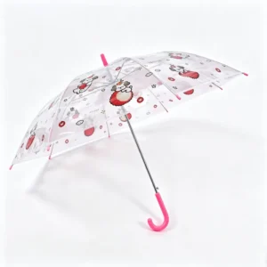 Children’s Fully Automatic Long Handle Umbrella with Cartoon Design, 95 cm Open Diameter