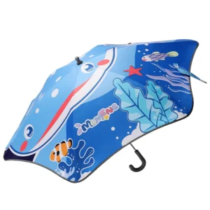 Children’s Manual Umbrella for Boys Girls-UV Protection Compact Design for Kindergarten Elementary School Students Sunny Rainy