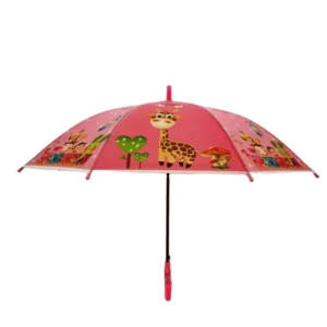Children’s Outdoor Animal Giraffe and Fox Pattern Print Umbrella