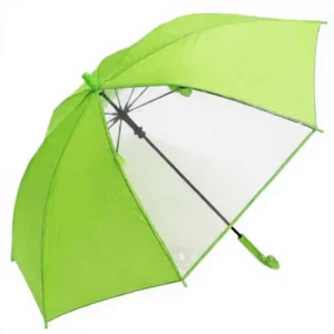 Children’s Plain Fiberglass Manual Open Umbrella 50cm X 8R Lime Green PBS74TB50