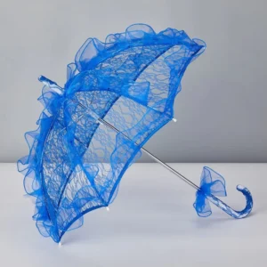 Children’s Plastic Lace Sun Umbrella Multi-Color 6 Ribs for Weddings Bridal Showers Tea Parties Business Gifts