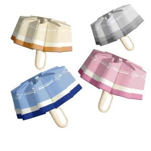 Childrens Safety Umbrella Ages 612 All Weather Thickened Oversized Rounded Edges Semi automatic Folding UV Protection