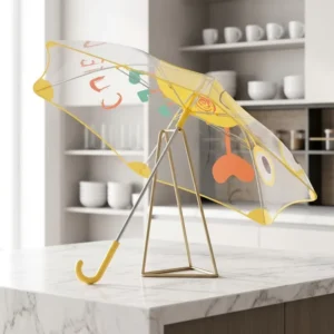 Children’s Transparent Manual Umbrella Graduation 95cm Primary School Kindergarten Boys Girls Safe Rounded Corners Custom-made