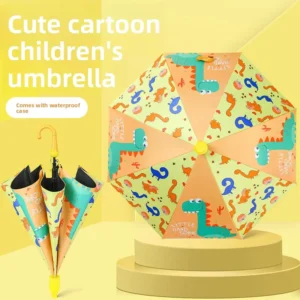 Children’s Umbrella for Boys and Girls Primary School and Kindergarten Ultra-Light Automatic Safety Logo Printing