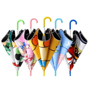 Children’s Umbrella for Primary School and Kindergarten Ultra-Light Automatic Safety Logo Printing