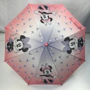 Children’s Umbrella with Cute Cartoon Handle Folding Straight Pattern Design
