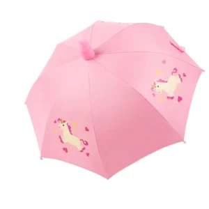 Children’s Waterproof Semi-Automatic Rain Umbrella Cute Cartoon Design for Kindergarten & Baby Advertising Umbrella