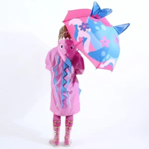 China Factory Colorful Cute Cartoon Children Umbrella 3D Creative Model Ear Kids Umbrella Parasol for Child