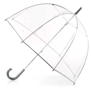 China Factory Custom Windproof Logo Clear Bubble Transparent Women’s Big Clear Dome POE Umbrella for Rain