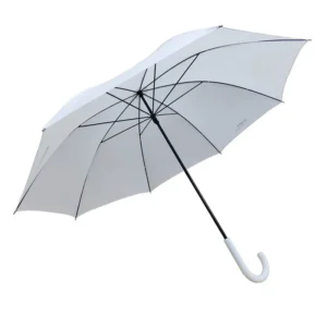 China Factory Direct Selling White Color Straight Umbrella for Company Promotion