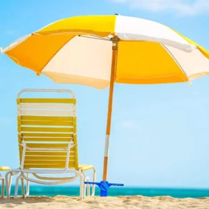 China Factory Low MOQ 6.5Ft 160G Polyester Wooden Beach Umbrella Poles