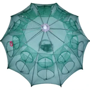 China Umbrella Folding Fishing Cages Outdoor Fishing Gear 4 22 Holes Fishing Trap Manufacturer