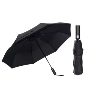 Chinese Factory 23-Inch Windproof Automatic Three-Fold Umbrella with Auto Open and Close Button OEM/ODM