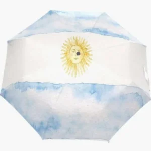 Classic Gift Aesthetic Argentina Fully Automatic Umbrella Practical Folding Umbrella National Flag Themed Painted Element