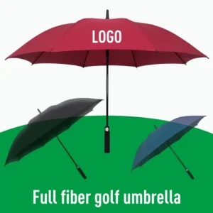 Classic Golf Umbrella Semi Automatic Windproof Waterproof Rain Sun Large Promotional Giveaway Custom Logo Trade Supplier