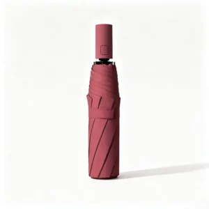 Classic POE Material 3-Fold Waterproof Auto-Open Portable Folding Umbrella for Back to School