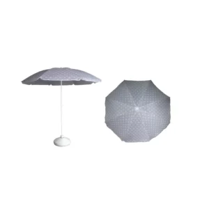 Classic Polka Dot Beach Umbrella 160cm Sun Parasol UV Protected 210D Oxford Fabric for Garden Patio Outdoor Furniture