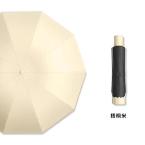 Classic Semi-Automatic Double Folding Business Gift Advertising Umbrella 190T Nylon Fabric Fashion Sunscreen UV Protection