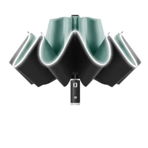 Classic Style LED Semi-automatic Flashlight Umbrella Men’s Business Umbrella Advertising Umbrella Gifts