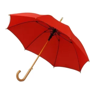 Classic Wooden Handle Straight Stick Advertising Umbrella with Custom Logo for Business Gifts
