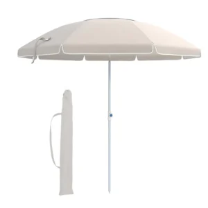Classical Steel Beach Umbrella for Outdoor Furniture, Backyard, Patio, and Sun Shade