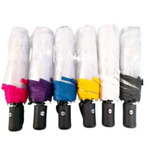 Clear Automatic Folding Umbrella for Adults 8K Ribs High Wind Resistant Transparent Wedding Umbrella