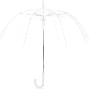 Clear Bubble Umbrella with 8 Fiber Ribs for Rain and Weddings