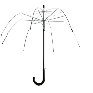 Clear Dome Transparent Walking Stick Umbrella