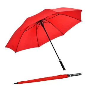 Clear Folding Customised Straight Capsule White Rain Umbrella