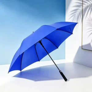 Clear Folding Straight Capsule Umbrella White with Logo Printing