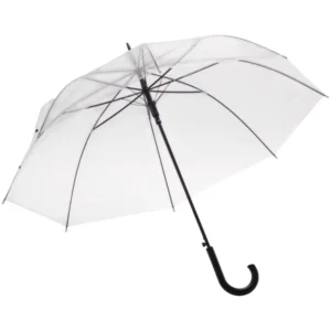 Clear POE Customized Auto Open American Style Wedding Umbrella 105cm Diameter Travel Friendly Bullet Proof Business Gifts Alloy