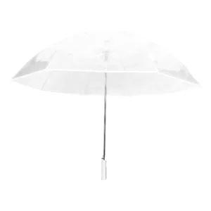 Clear Regular Straight Waterproof Auto Opening Transparent PVC Material Portable Sunny & Rainy Use Umbrellas