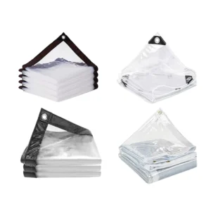 Clear Transparent Anti-Static Waterproof Tarpaulin Greenhouse Plant Protection Cover for Garden Beds and Crops