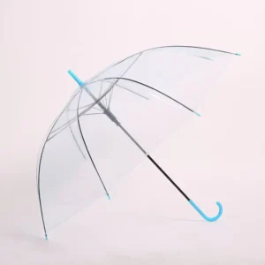 Clear Transparent Eco-Friendly PVC Waterproof Windproof Foldable Umbrella