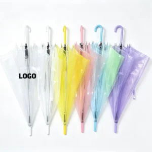 Clear Transparent Umbrellas for Kids Promotion Business Gift with Custom Printing