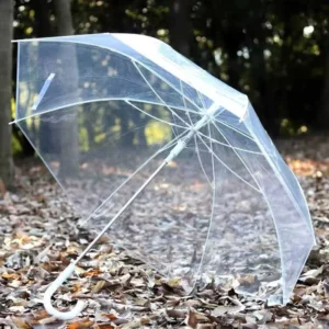 Clear Umbrella Transparent Customizable Clear PVC POE Dome Umbrella Wedding Promotion Business Gifts with Custom Logo