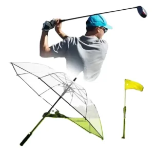 Clear Windproof Golf Umbrella Large Canopy Long Handle